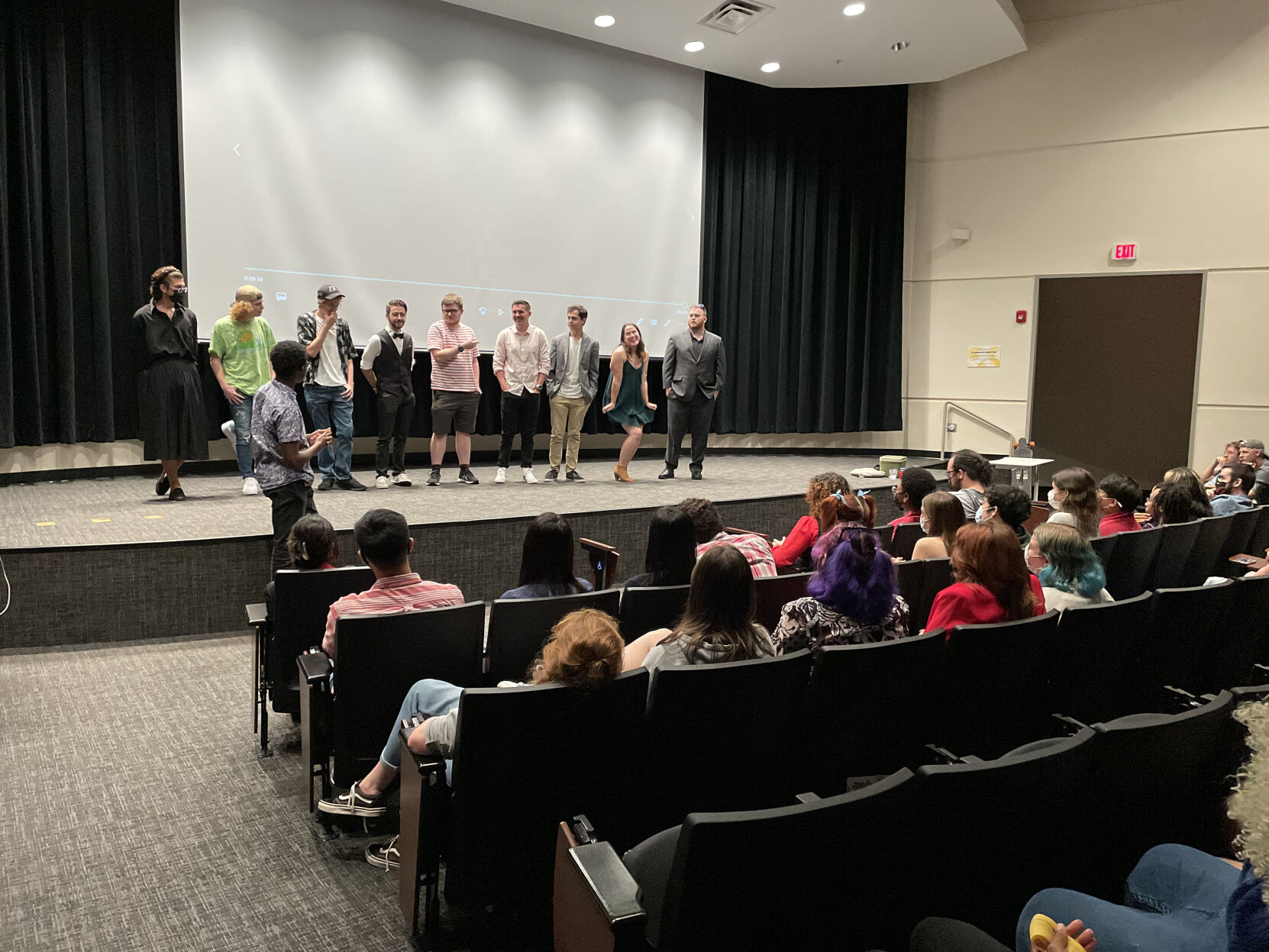 Fright Knight: filmmakers talking to audience